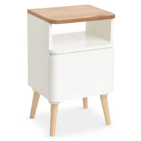 Table de Chevet Scandinave Bois Blanc ACHUMAWI | Table de chevet 3 SUISSES